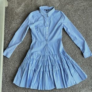 Gianni Bini. Blue and white striped dress. Women’s size medium